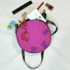 Small Floral Purple Embroided Crossbody Bag