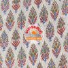 Multicolor Flower Motif Chanderi Fabric