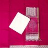 Pink & White Chanderi Suit Set