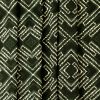 Green Geometric Print Cotton Mul Fabric