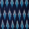 Dark Blue Ikat Fabric
