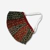 Black & Maroon Printed Reusable Cloth Mask