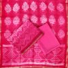 Pink Chanderi Shibori Suit Set