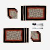 Vegetable Block-print Table-Matt & Napkin Set