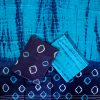 Blue Tussar Shibori Suit Set