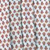 White Small Butii Cotton Mul Fabric