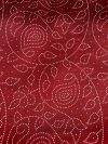 Marron Dotted Jaal Print Gaji Fabric