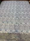 Universal Blue Floral Handblock Print Queen Size Parkil Bedsheet