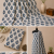 Grey Mango Handblock Print Cotton Fabric with Traditional Mango Buta Block Print Design | Sanskruti by Sanjay Desai