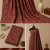 Maroon Mango Design Handblock Printed Cotton Fabric with Traditional Mango Buta Block Print Pattern | Sanskruti by Sanjay Desai
