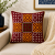 Red Designer Cotton Appliqué Cushion Cover with Handcrafted Decorative Appliqué Work | Sanskruti by Sanjay Desai