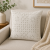 White Cotton Cushion Cover, Appliqué Cushion Cover, Designer Home Furnishing, Handmade Cushion Cover, Decorative Pillow Cover, Premium Cotton Home Décor, Luxury Cushion Cover, Sanskruti by Sanjay Desai, Cushion Covers Online India.
