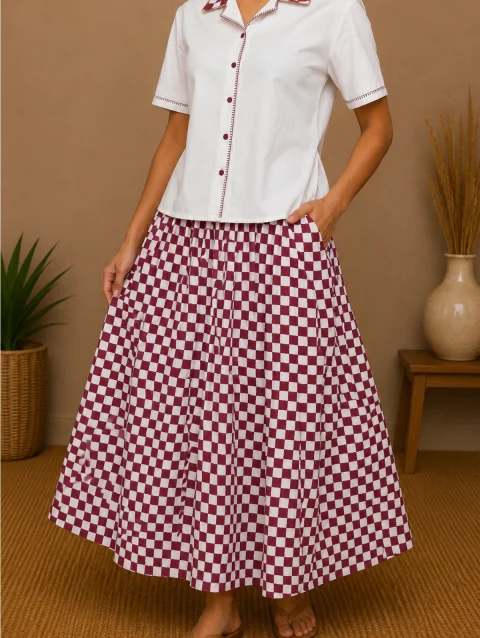 Checkered Co-ord Set
