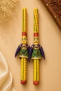 Raja Rani Bandhani Puppet Dandiya Stick Pair
