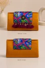 Plain Mustard Gaji Patola Clutch