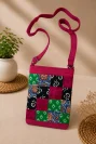Pink Tukda joint purse